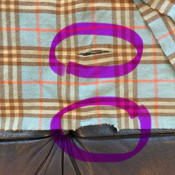 ✨BURBERRY Vintage Cashmere Check Print Scarf Authentic with CALL OUTS - Picture 7 of 9